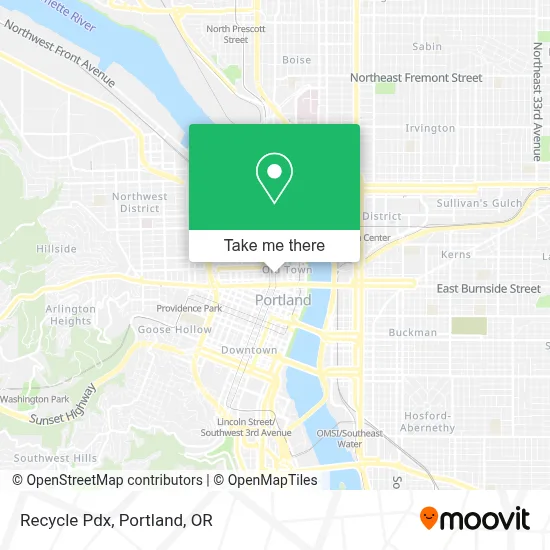 Recycle Pdx map