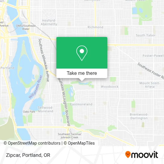 Zipcar map