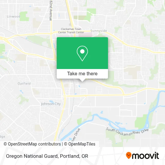 Oregon National Guard map