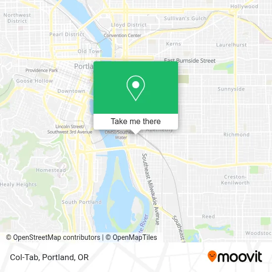 Col-Tab map