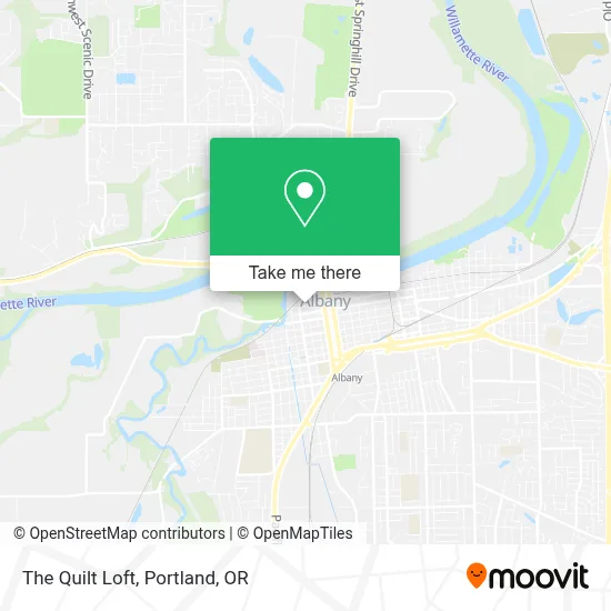The Quilt Loft map