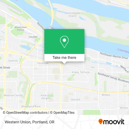 Western Union map