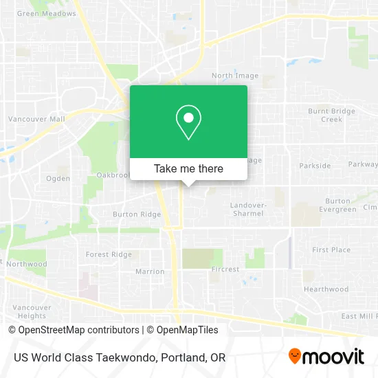 US World Class Taekwondo map