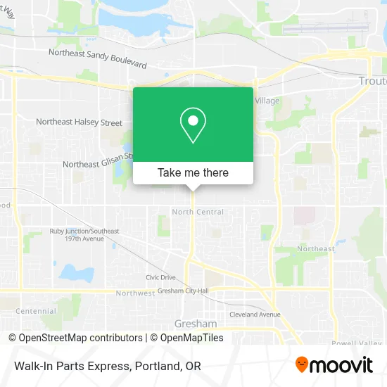 Walk-In Parts Express map