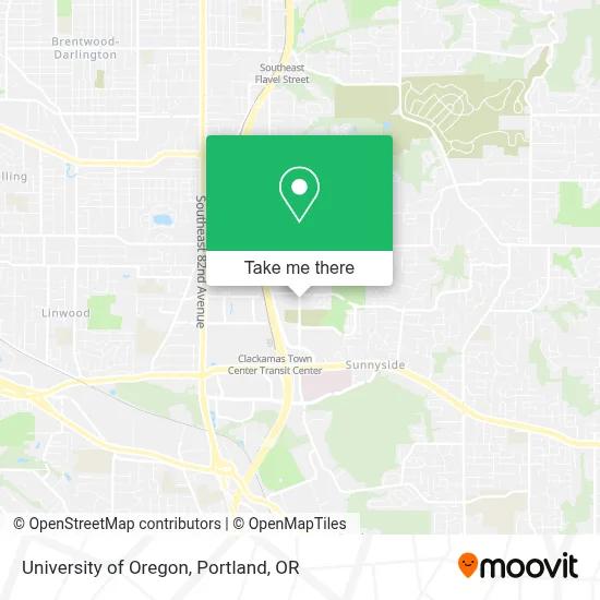 University of Oregon map