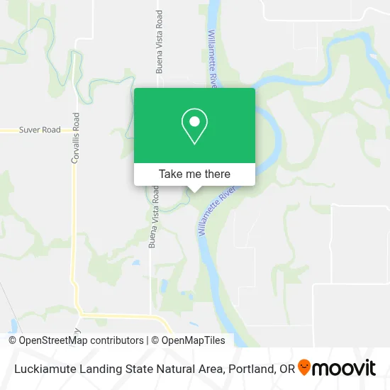 Luckiamute Landing State Natural Area map