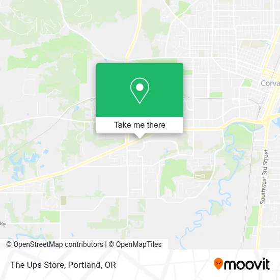 The Ups Store map