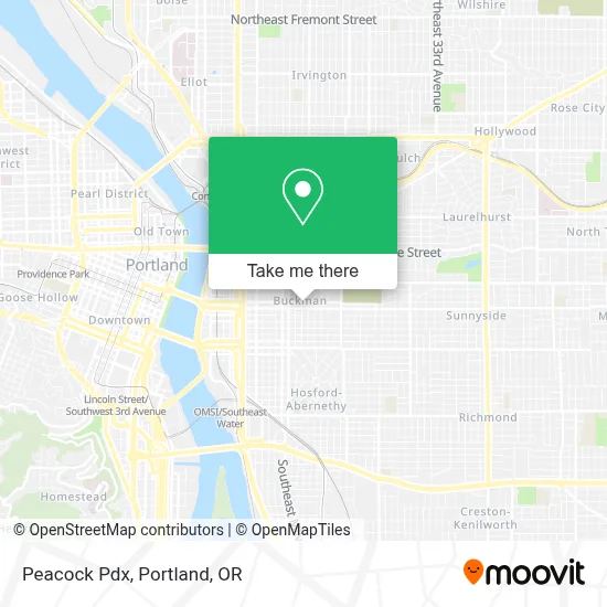 Peacock Pdx map