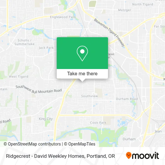 Ridgecrest - David Weekley Homes map
