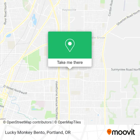 Lucky Monkey Bento map