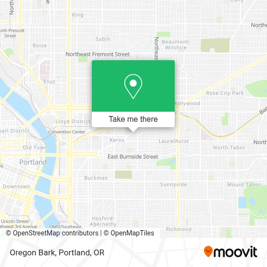 Oregon Bark map