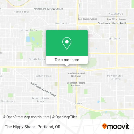 The Hippy Shack map