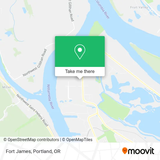 Fort James map