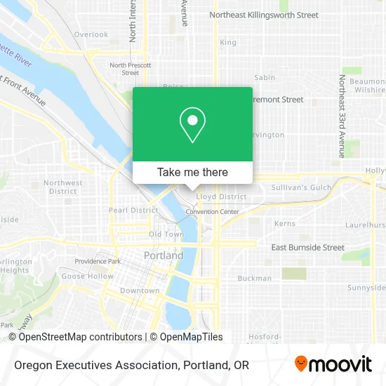 Oregon Executives Association map