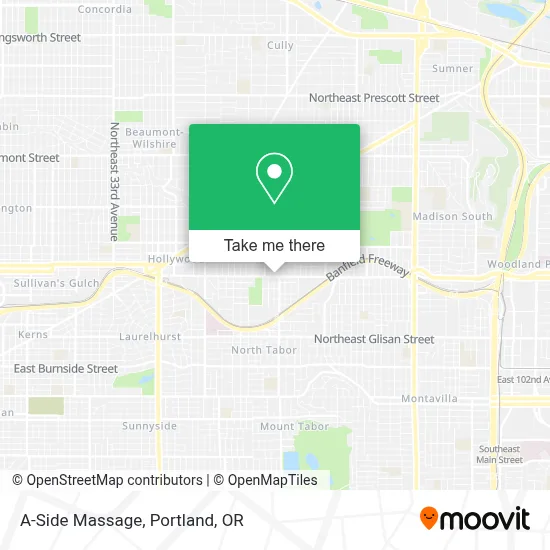 A-Side Massage map