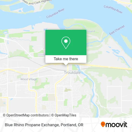 Blue Rhino Propane Exchange map