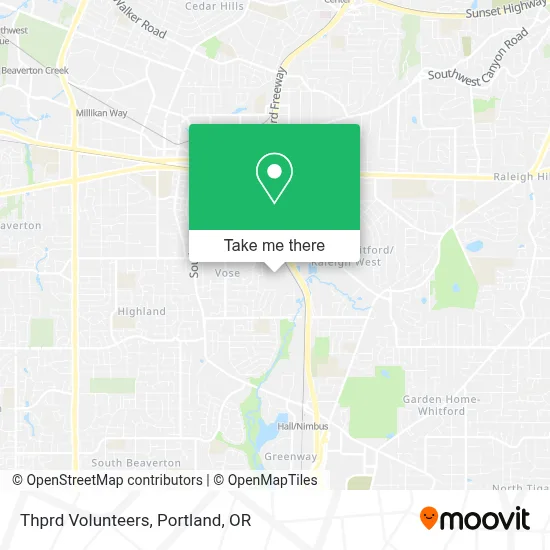 Thprd Volunteers map