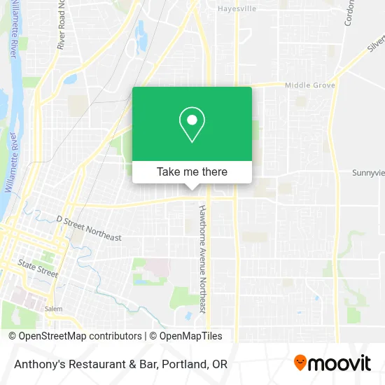 Anthony's Restaurant & Bar map