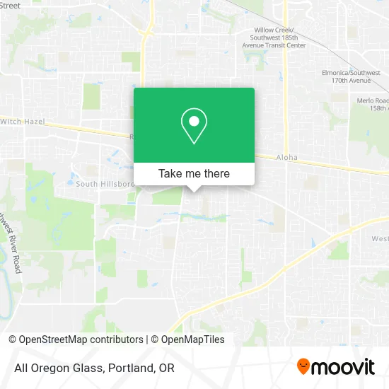 All Oregon Glass map