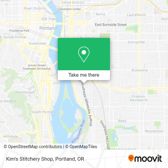 Kim's Stitchery Shop map