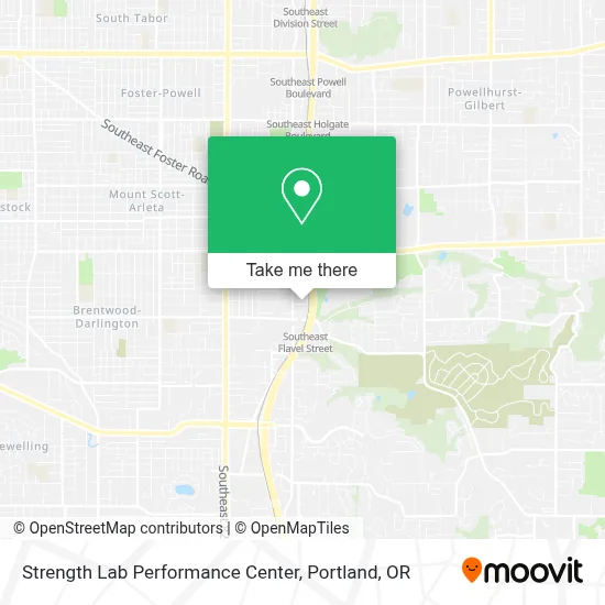 Strength Lab Performance Center map