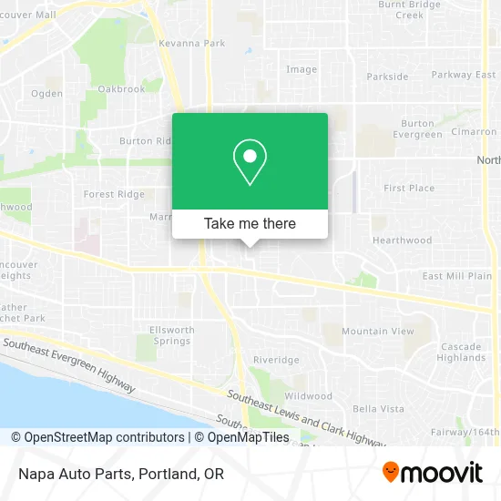 Napa Auto Parts map