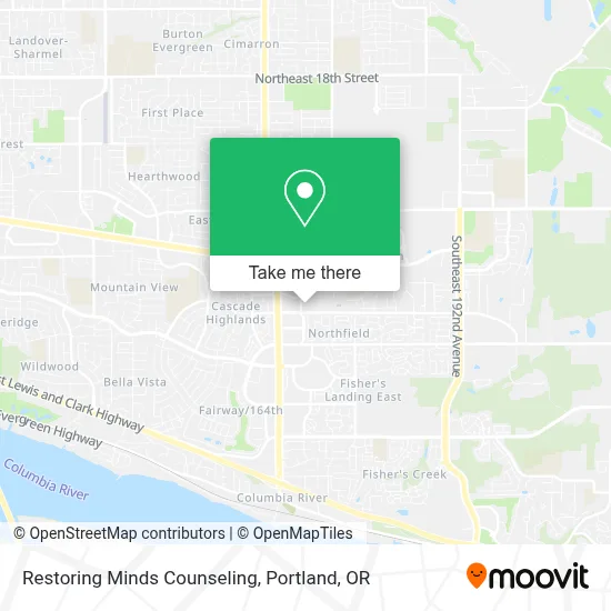 Restoring Minds Counseling map