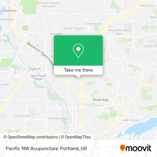 Pacific NW Acupuncture map