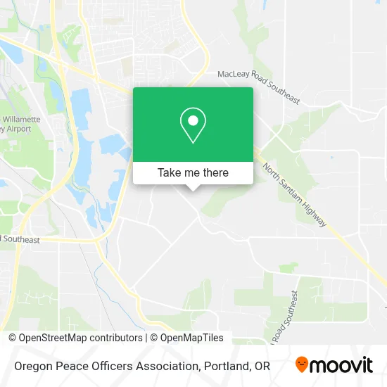Oregon Peace Officers Association map