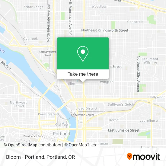 Bloom - Portland map