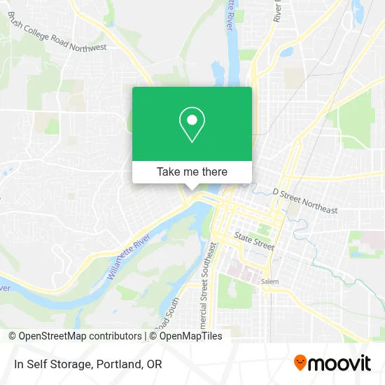 In Self Storage map