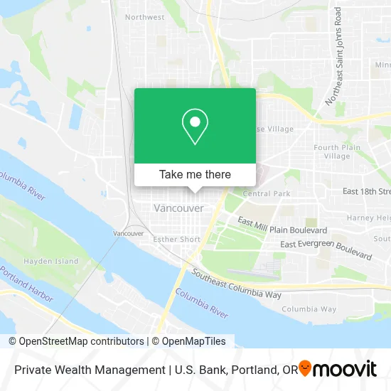 Private Wealth Management | U.S. Bank map