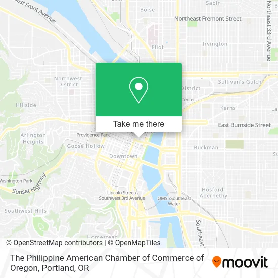 The Philippine American Chamber of Commerce of Oregon map