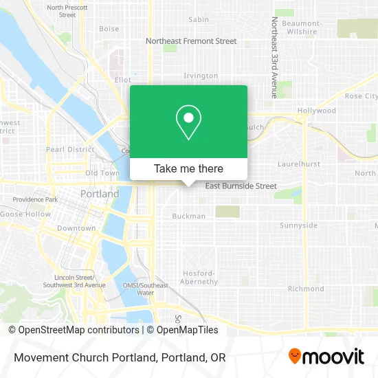 Movement Church Portland map