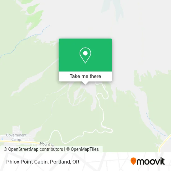 Phlox Point Cabin map