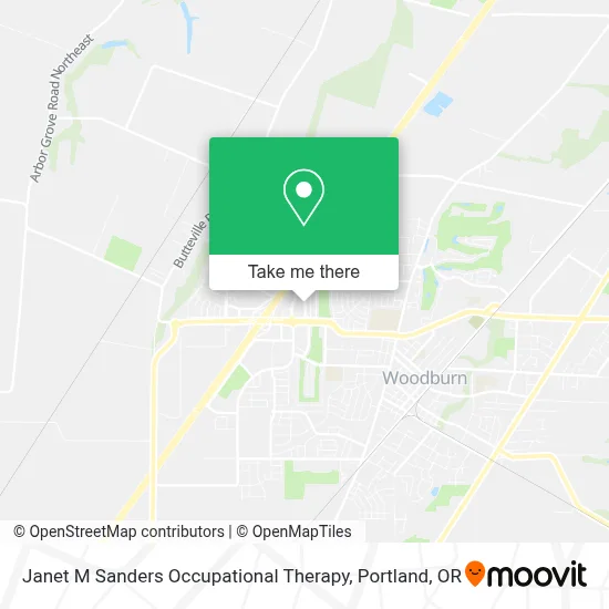 Janet M Sanders Occupational Therapy map
