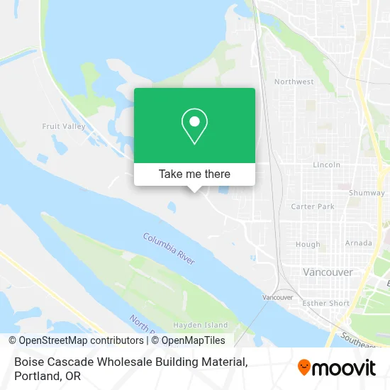 Boise Cascade Wholesale Building Material map