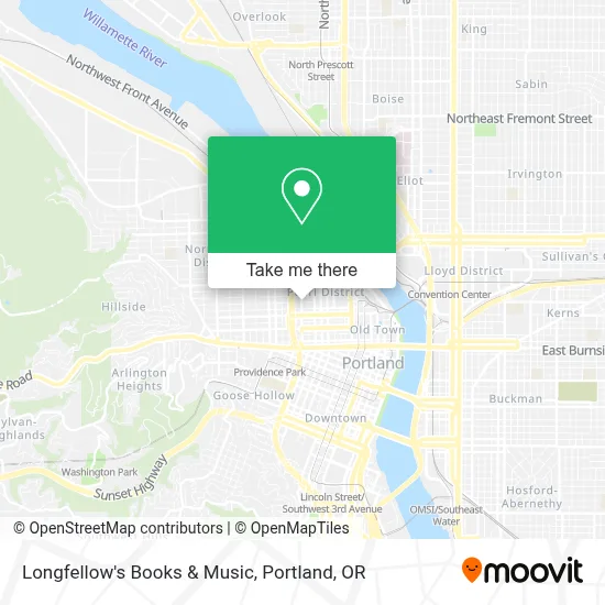 Longfellow's Books & Music map