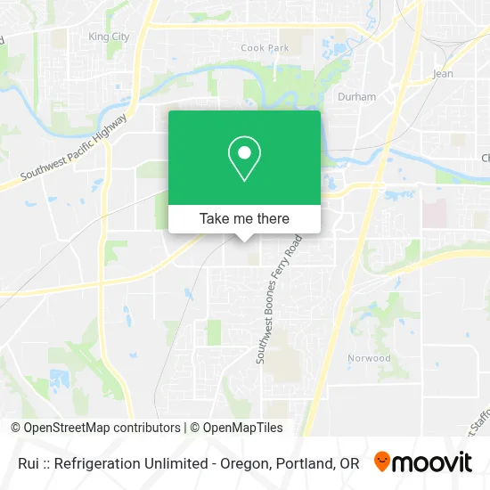 Rui :: Refrigeration Unlimited - Oregon map
