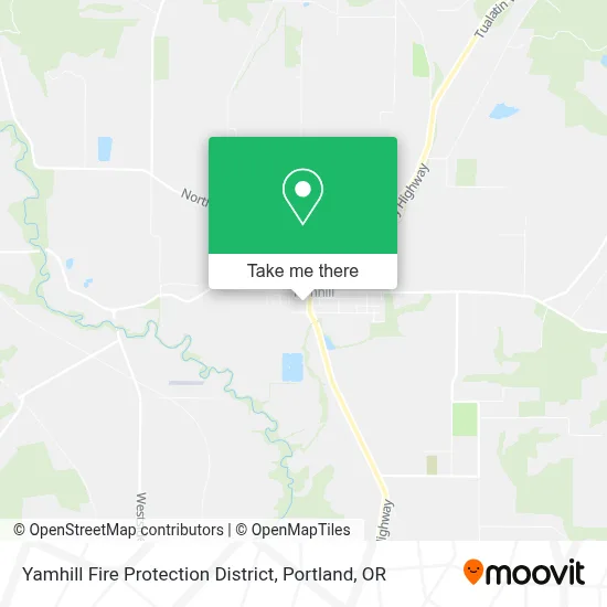 Yamhill Fire Protection District map