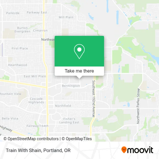 Train With Shain map