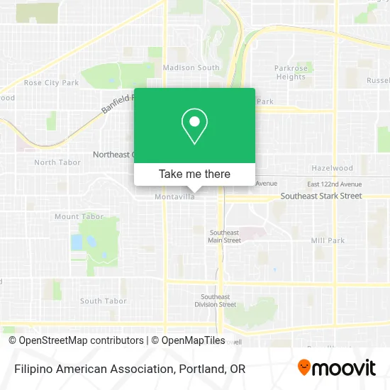 Filipino American Association map