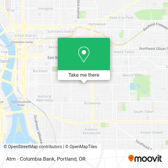 Atm - Columbia Bank map