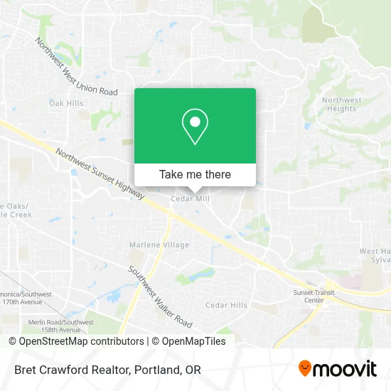 Bret Crawford Realtor map