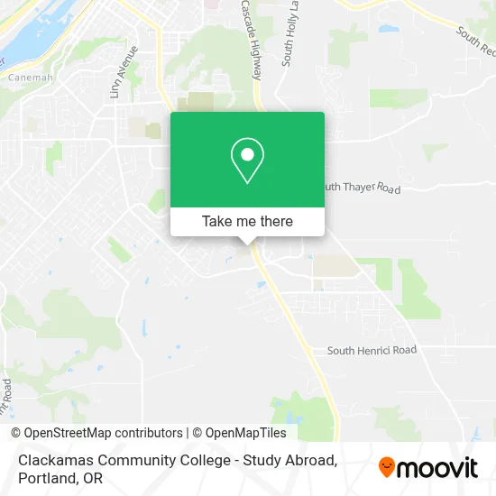 Clackamas Community College - Study Abroad map