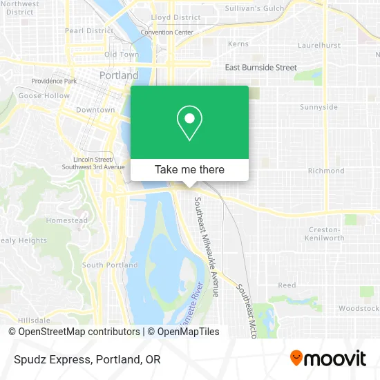 Spudz Express map
