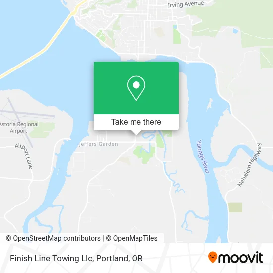 Finish Line Towing Llc map