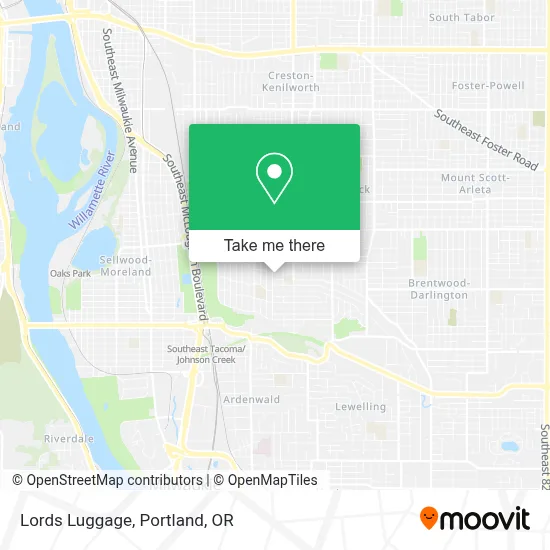 Lords Luggage map