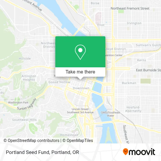 Portland Seed Fund map