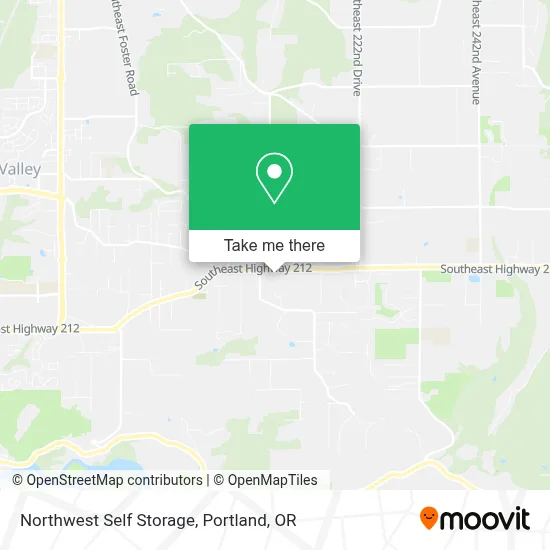 Northwest Self Storage map